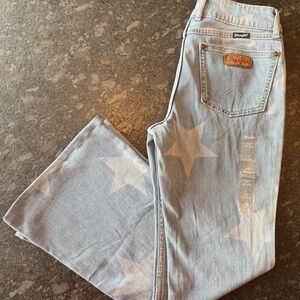 Wrangler Women's Starry Light Blue Flare Jeans